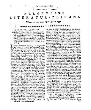 Ueber geheime Gesellschaften. Zu populärer Aufklärung von einem Protestanten. Schweinfurth: Grießbach 1786