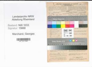 Entnazifizierung Georges Marchand , geb. 22.10.1901 (Arbeiter)