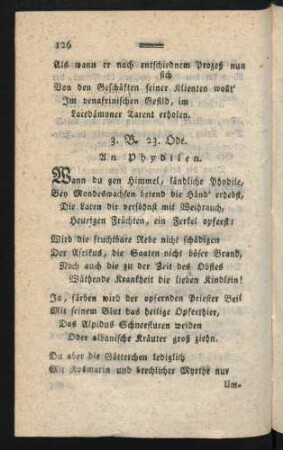 3. B. 23. Ode. An Phydilen
