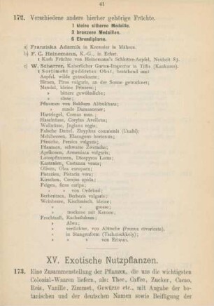 XV. Exotische Nutzpflanzen