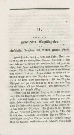 24-35 Ueber die unbefleckte Empfängniss der allerseligsten Jungfrau und Gottes Mutter Maria