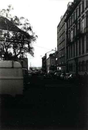 Privatgebäude, Straßen und Plätze in Karlsruhe. Steinstraße