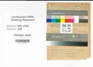 Entnazifizierung Adolf Stempel , geb. 02.04.1903 (Angestellter)