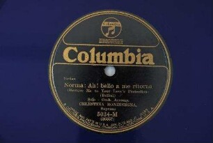Norma: Ah! bello a me ritorna (Restore me to your love's protection) / (Bellini)
