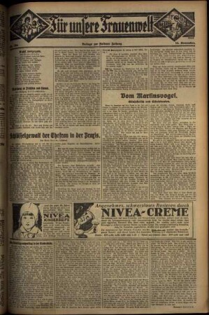 Zweite Ausgabe vom Freitag, den 14. November 1930.