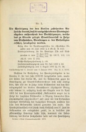 Entscheidungen des Preußischen Oberverwaltungsgerichts, 26. 1894