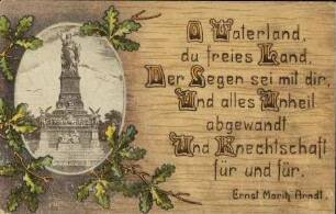 O Vaterland, du freies Land [...]