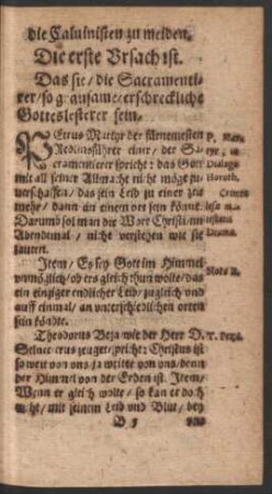 Die erste Ursache ist. - Die 10. Ursach.
