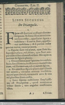 Liber Secundus De Triangulis