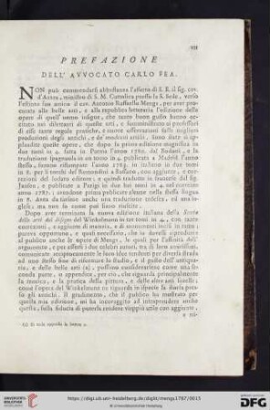 Prefazione dell' avvocato Carlo Fea