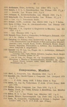 Componisten, Musiker