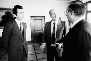 Freiburg: Empfang des italienischen Botschafters in Deutschland; Luigi Vittorio Ferraris und H. Musella (Konsul, Freiburg)