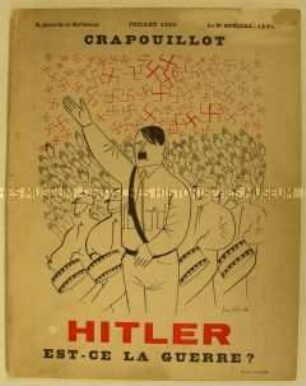 Sonderausgabe des französischen Polit-Magazins "Crapouillot" zur Entwicklung in Deutschland nach der Regierungsübernahme der Nationalsozialisten