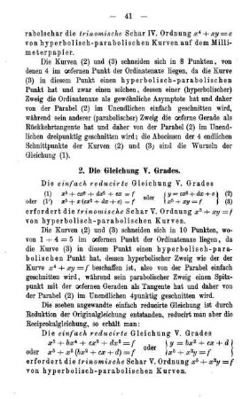 2. Die Gleichung V. Grades.