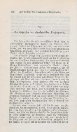 102-112 Zur Geschichte der oberrheinischen Kirchenprovinz