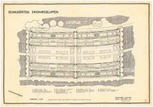 Stadtgarten, Recklinghausen: Grundriss Einjahrsblumengarten 1:200