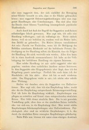 Suggestion und Hypnose : eine psychologische Untersuchung