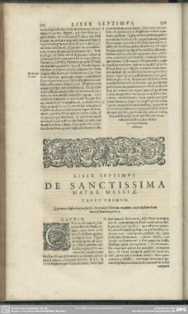 Liber Septimus. De Sanctissima Matre Messiae
