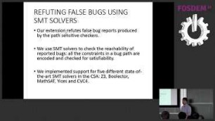SMT-Based Refutation of Spurious Bug Reports in the Clang Static Analyzer