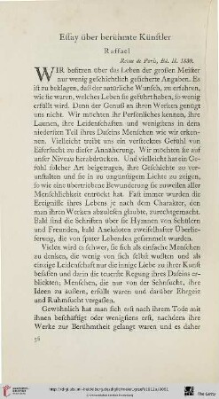 Essay über berühmte Künstler