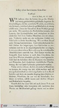Essay über berühmte Künstler