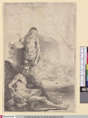 [Sitzender und stehender männlicher Akt; Male Nude, Seated and Standing; Figures académiques d'hommes]