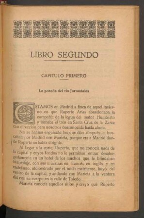 Capítulo primero - La posada del tío Jurumiales