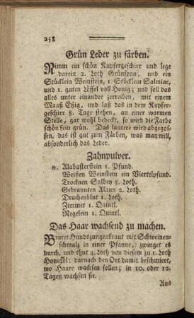 Grün Leber zu färben