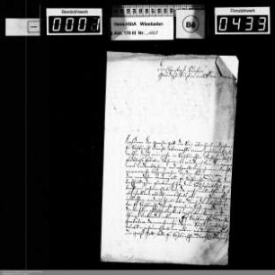 Weihnachts- und Neujahrsschreiben 1743 und 1743/1744