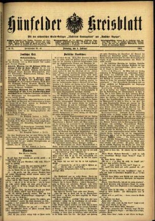 Ausgabe vom Dienstag, den 04. Februar 1913.