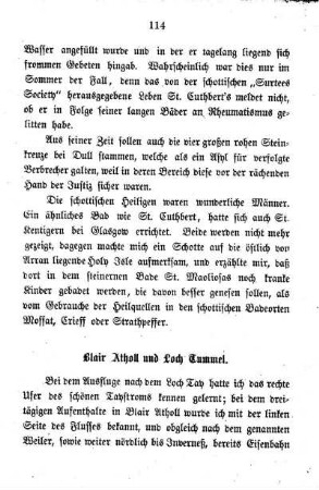 Blair Atholl und Loch Tummel: Die Wälder am Tay. ? Die Anwendung der Waldwicke. ? Pitlochrie. ? Der Paß von Killickrankie. ? Blair Atholl. ? Glen Tilt. ? Am Loch Tummel