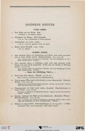 Moderne Meister (Nr. 1-354)