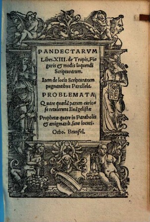 Pandectarvm Liber. XIII. de Tropis, Figuris et modis loquendi Scripturarum