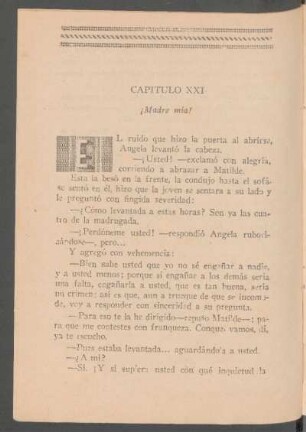 Capítulo XXI - ¡Madre mía!