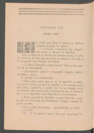 Capítulo XXI - ¡Madre mía!