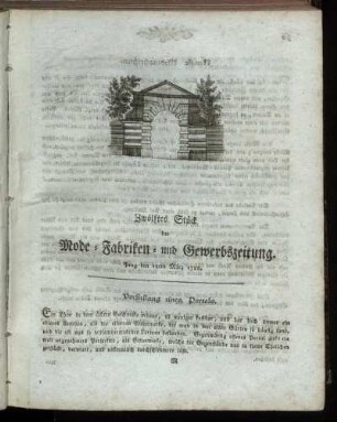 Zwölftes Stück. Prag den 19ten März 1788.
