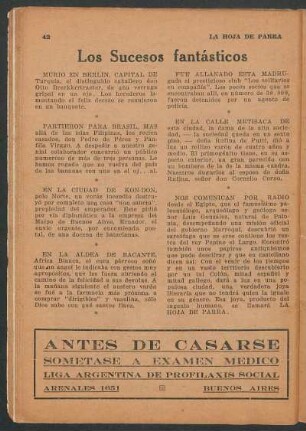 Los sucesos fantásticos