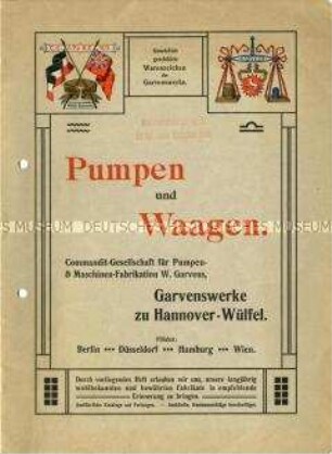 Pumpen und Waagen.