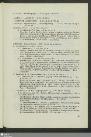 Die Pflanzen des Vogtlandes - geordnet nach dem natürlichen System