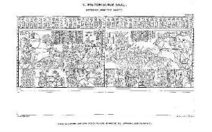 Tafel 13. C. Historischer Saal. Ostwand, Drittes Blatt