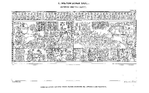 Tafel 13. C. Historischer Saal. Ostwand, Drittes Blatt