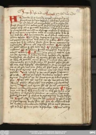 [Ludolphus Carthusiensis: Compendium vitae Christi, Auszug]