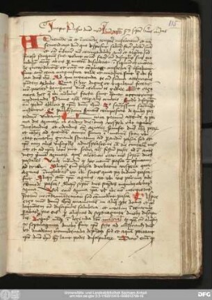 [Ludolphus Carthusiensis: Compendium vitae Christi, Auszug]