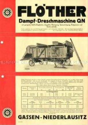 Dampf-Dreschmaschine QN