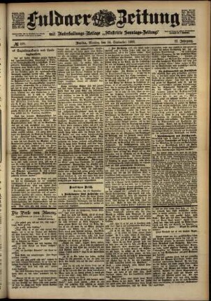 Ausgabe vom Montag, den 24. September 1900.