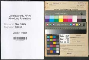 Entnazifizierung Peter Lutter , geb. 06.07.1890 (Metzger)