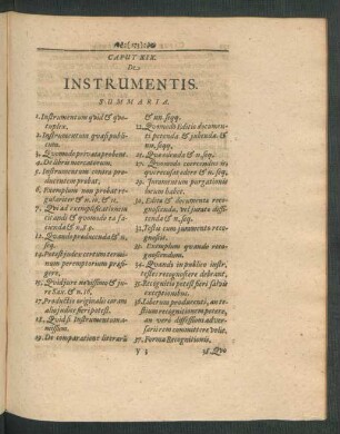 Caput XIX. De Instrumentis