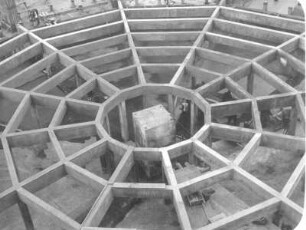 [Bild 11] Baustelle Kraftwerk Hirschfelde. Kühlturmfundament