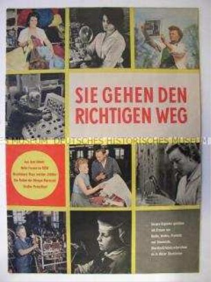 Illustrierter Sonderdruck über berufstätige Frauen in Industriebetrieben der DDR