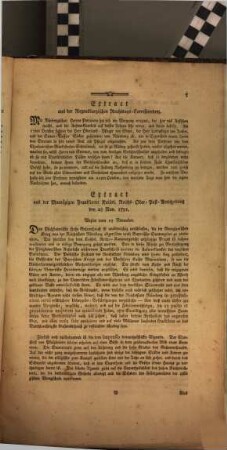 Extracte aus Zeitungen und Journalen die neuesten Bewegungen des Durchlautigsten Churhauses Pfalzbayern die Zurückforderung einiger Reichsstadt Nürnbergischen Aemter betreffend